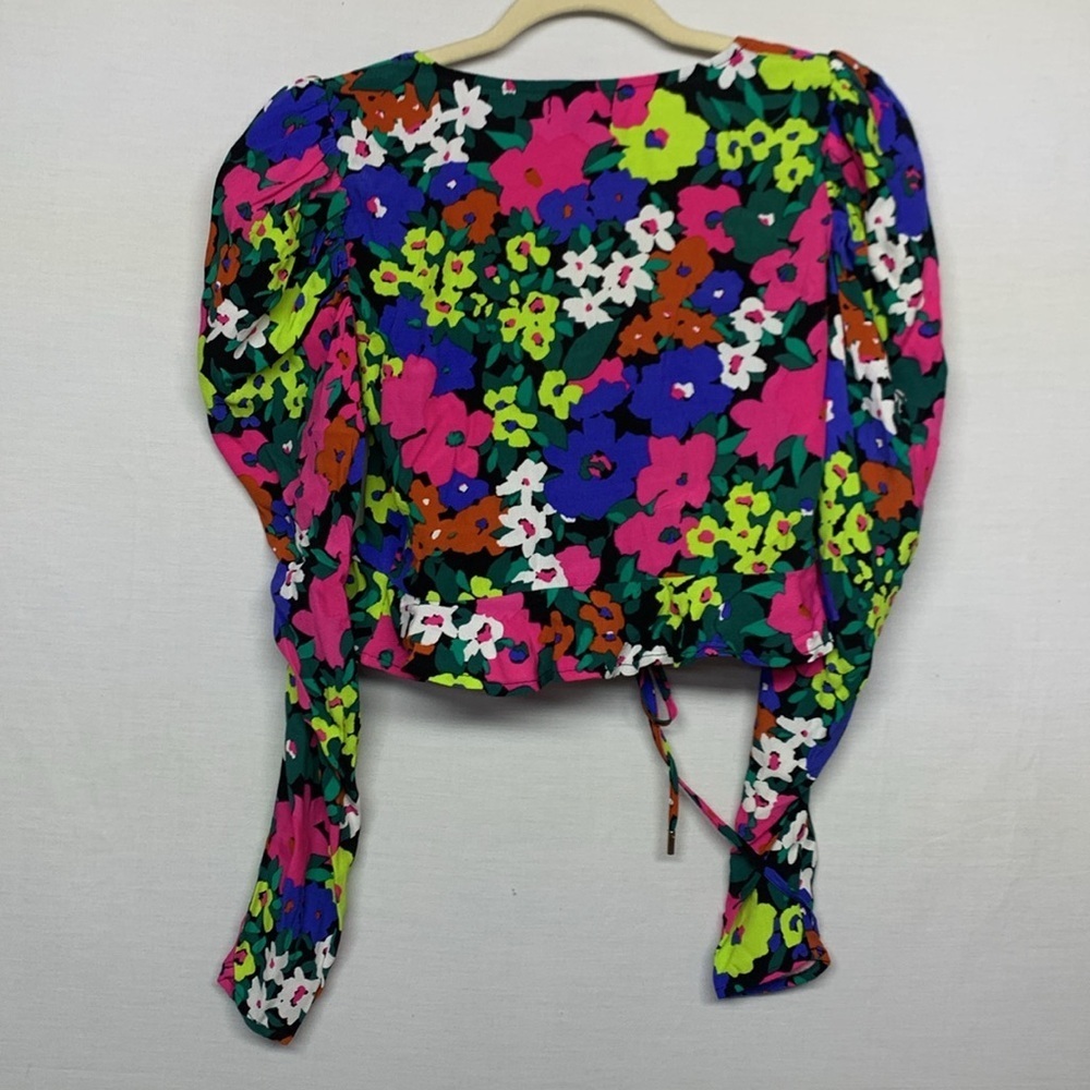 AFRM Vibrant Floral Tie-Front Blouse - Picture 13 of 14